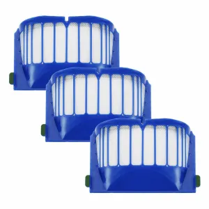 3x Filters | Compatible with iRobot Roomba 600 Series Robot Vacuums