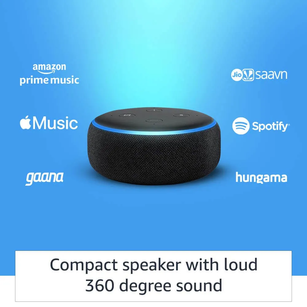 Amazon Echo Dot 3rd Gen with Alexa (Black)