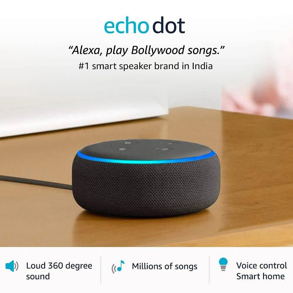 Amazon Echo Dot 3rd Gen with Alexa (Black)