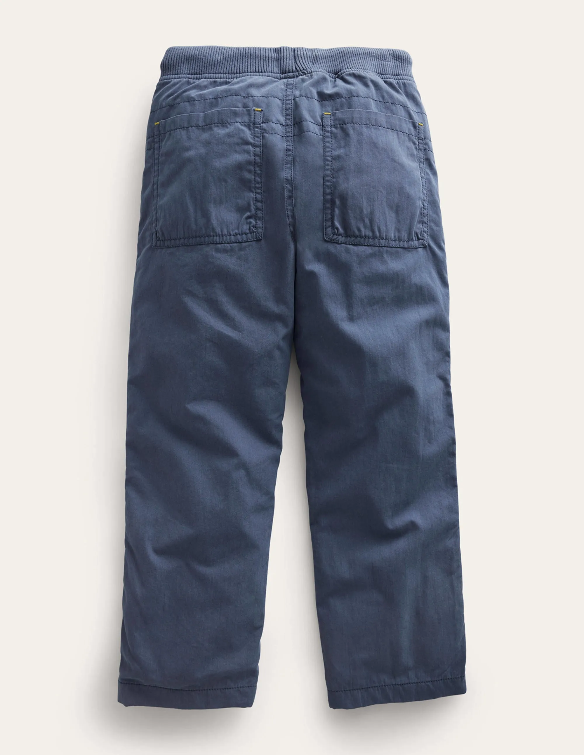 Cosy Lined Trousers-Robot Blue