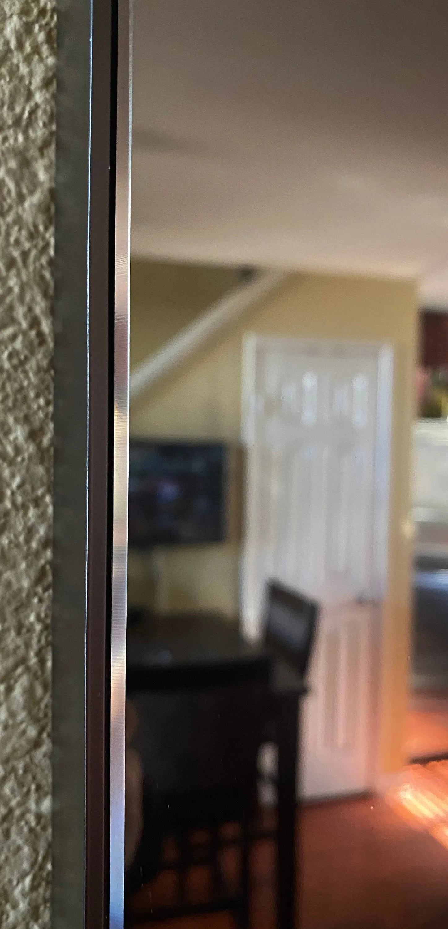 Framed Full-Length Dual Display Google Assistant Smart Mirror - 32" Samsung 4K QLED (X2) in a  60" X 30" X 2" Satin Black Aluminum Frame