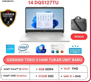 HP 14 DQ5127TU Core I3 1215 8gb 512gb 14.0 FHD Windows11 Office