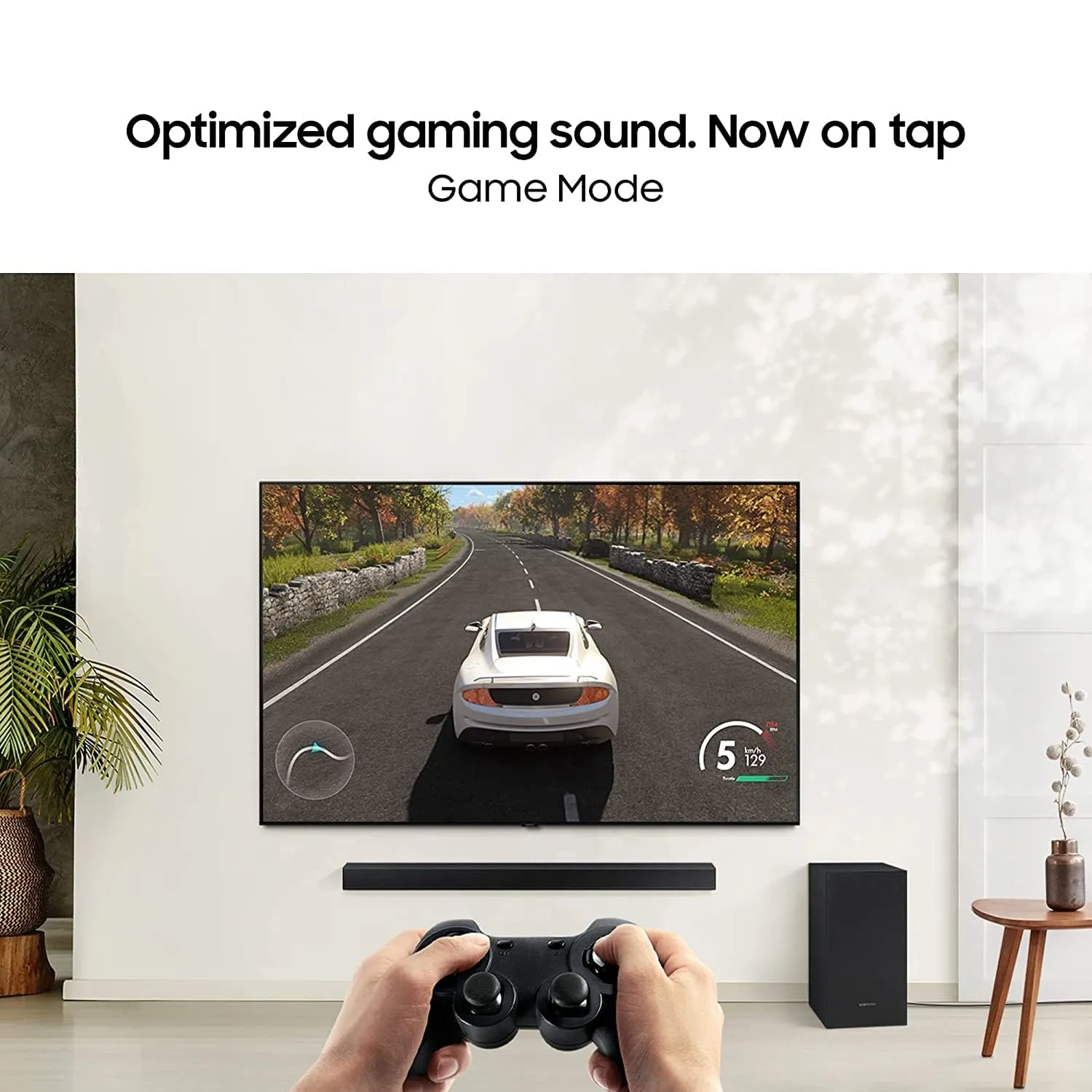Samsung Soundbar HW-C45E/XL 2.1 Channel, 300W, Dolby Digital, 3 Speakers, Wireless Subwoofer, Bluetooth Enabled and DTS Virtual X Experience Sound (Black)
