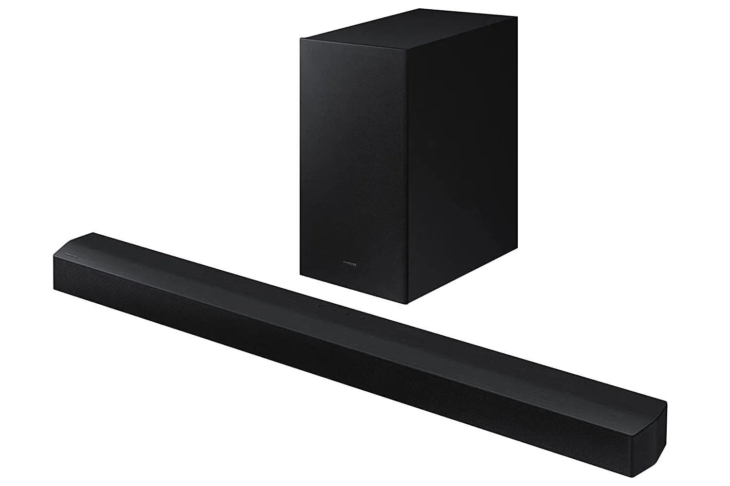 Samsung Soundbar HW-C45E/XL 2.1 Channel, 300W, Dolby Digital, 3 Speakers, Wireless Subwoofer, Bluetooth Enabled and DTS Virtual X Experience Sound (Black)