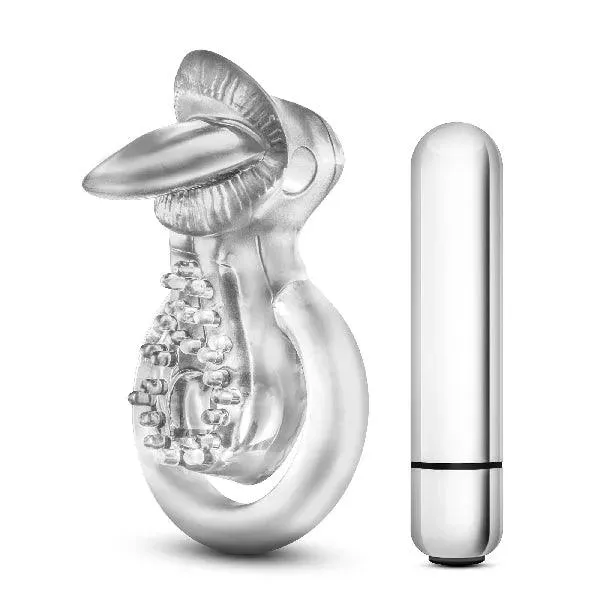 Stay Hard 10 Function Vibrating Tongue Ring Clear