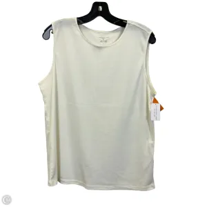 Top Sleeveless Basic By Christopher And Banks In Cream, Size: Xl