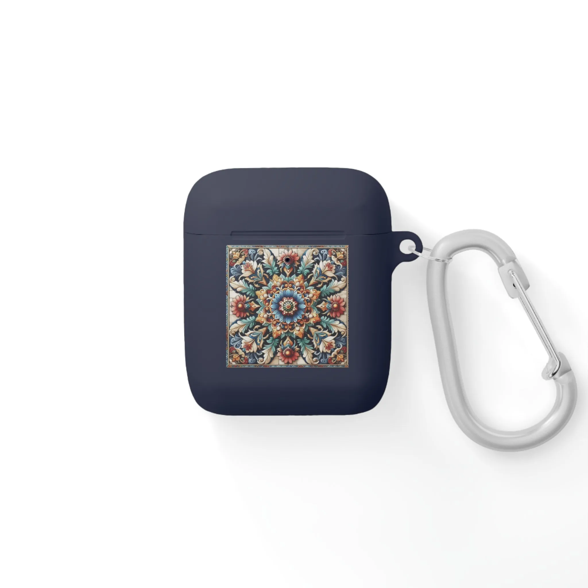 Traditional tile art flower pattern in pastel tones AirPods and AirPods Pro Case Cover
