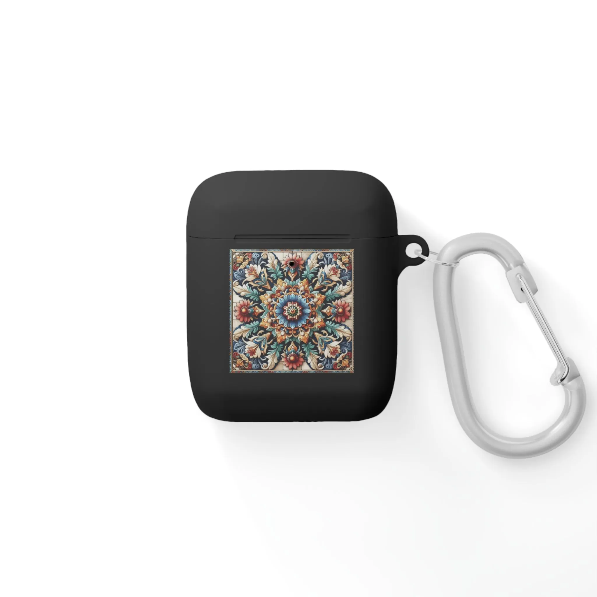 Traditional tile art flower pattern in pastel tones AirPods and AirPods Pro Case Cover